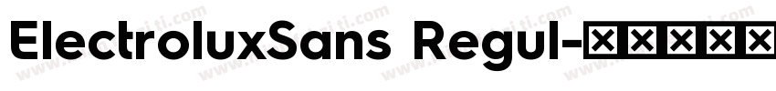 ElectroluxSans Regul字体转换